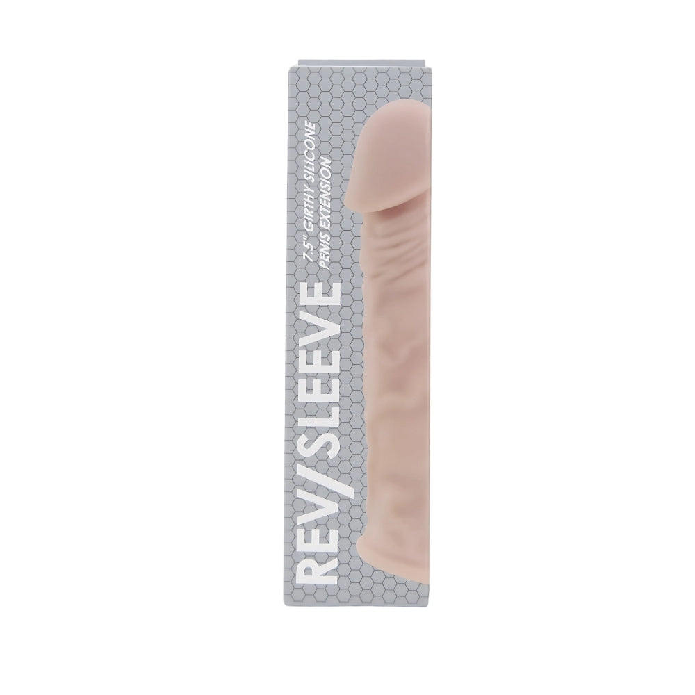 Rev-Sleeves 7.5 Inch Girthy Realistic Silicone Penis Extension Sleeve