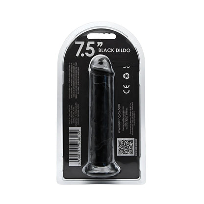 Loving Joy 7.5 Inch Suction Cup Dildo Black