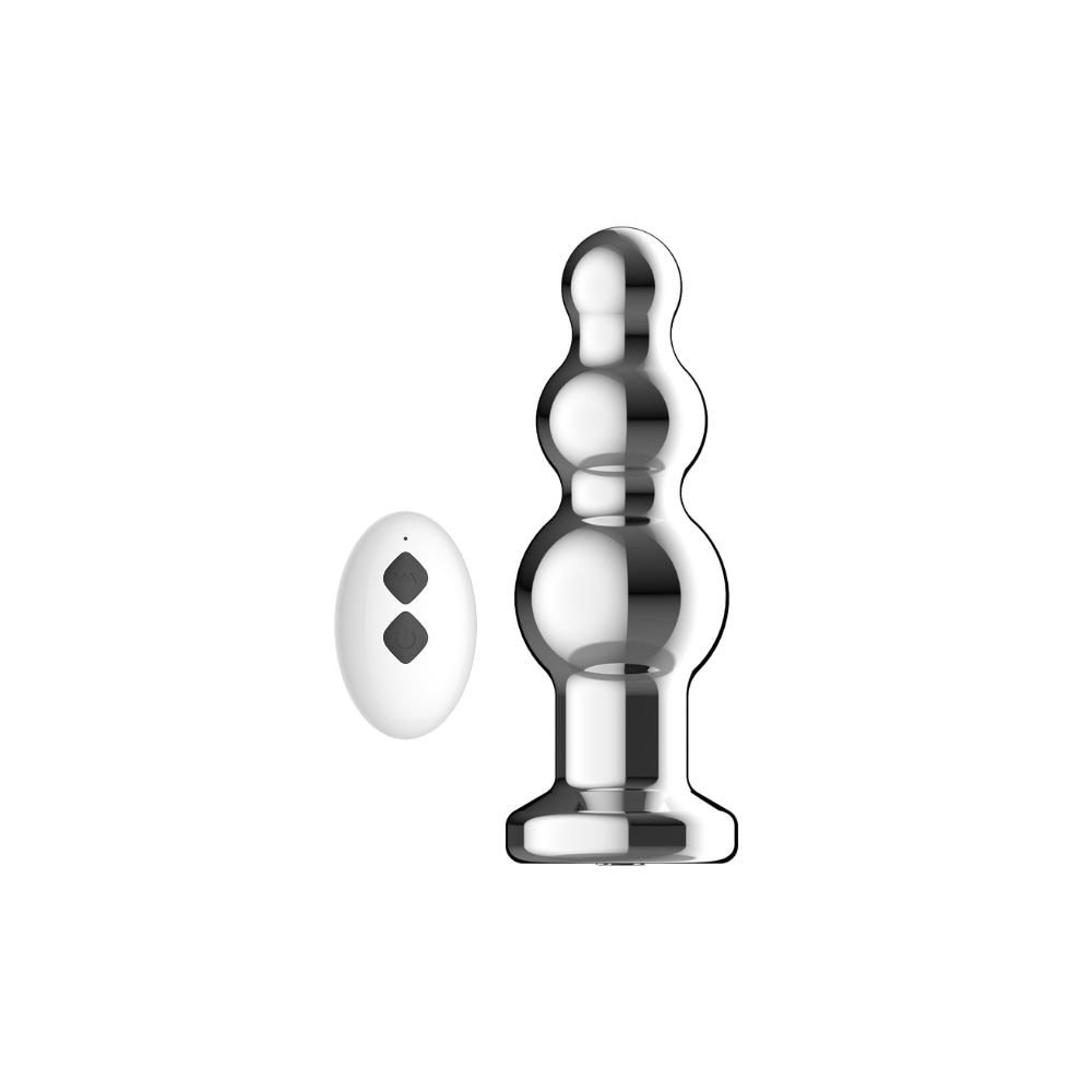 Toosh Remote Controlled Metal Vibrating Anal Beads