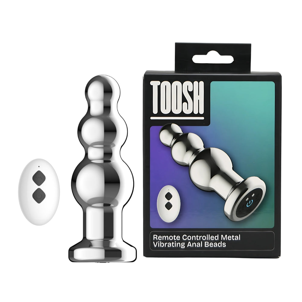 Toosh Remote Controlled Metal Vibrating Anal Beads