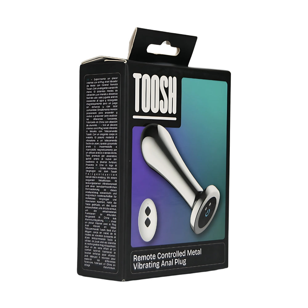 Toosh Remote Controlled Metal Vibrating Anal Plug