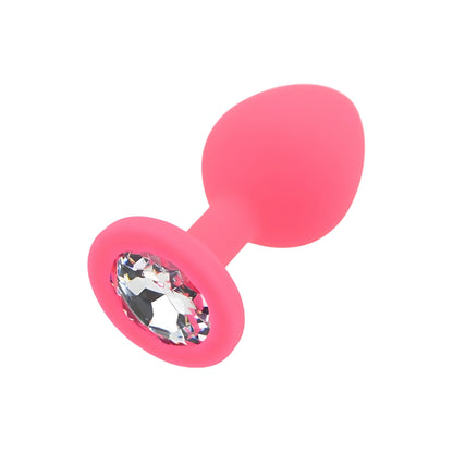 Toosh Pink Silicone Butt Plug Medium