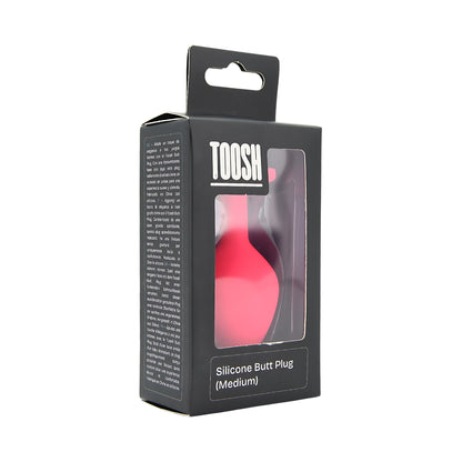 Toosh Pink Silicone Butt Plug Medium