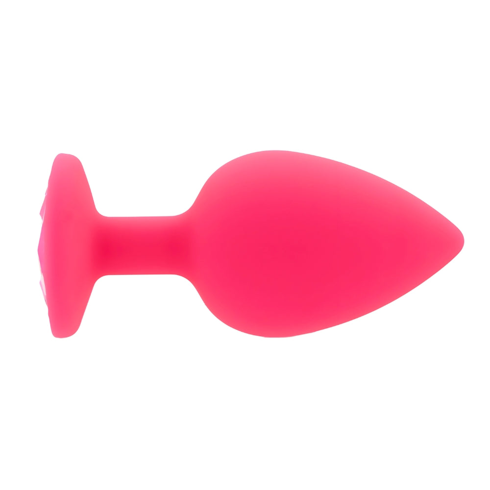 Toosh Pink Silicone Butt Plug Large