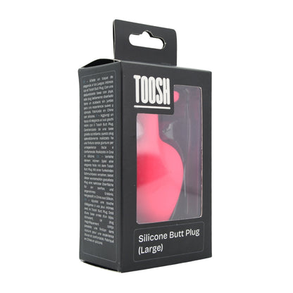 Toosh Pink Silicone Butt Plug Large