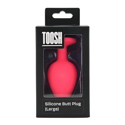 Toosh Pink Silicone Butt Plug Large
