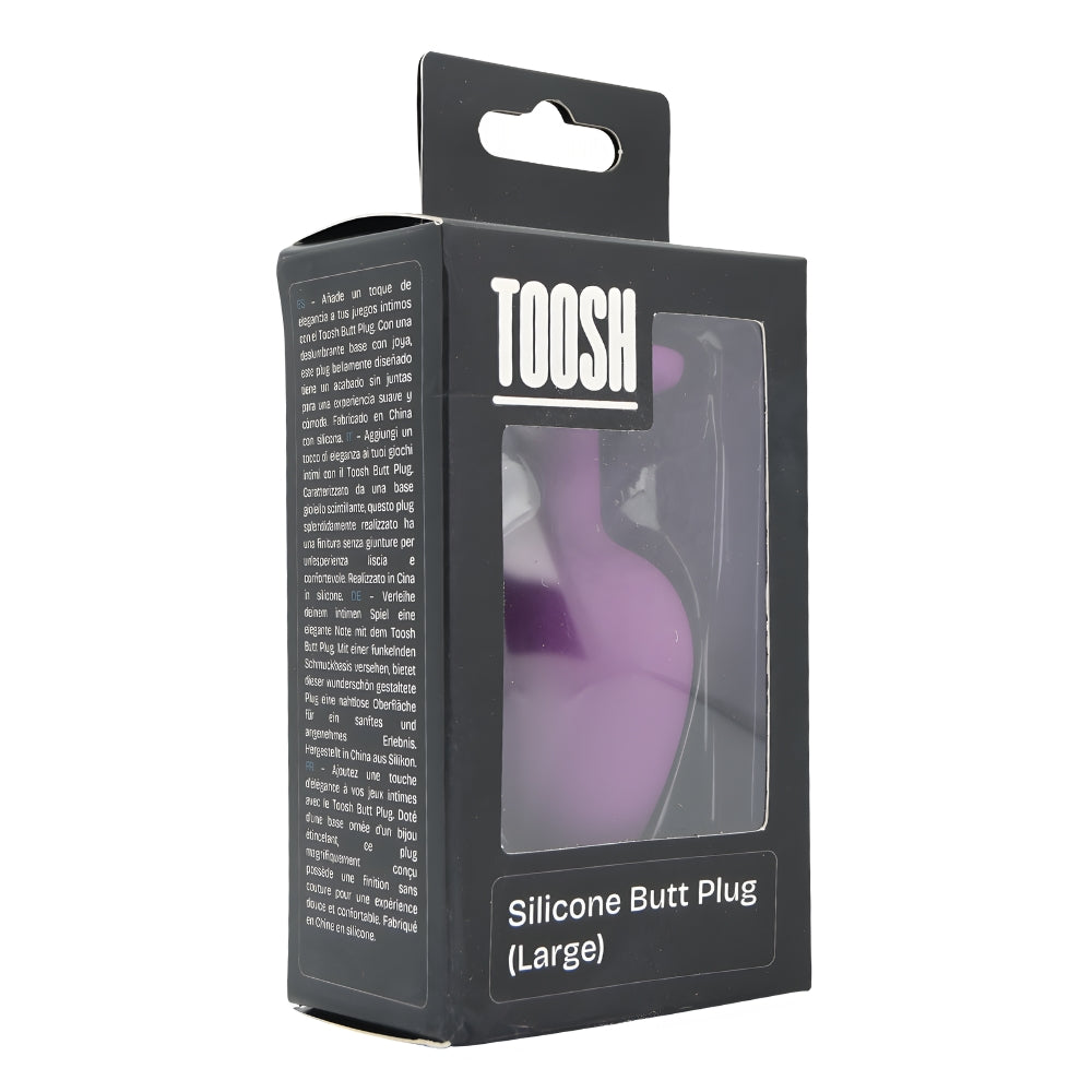 Toosh Purple Silicone Butt Plug Large