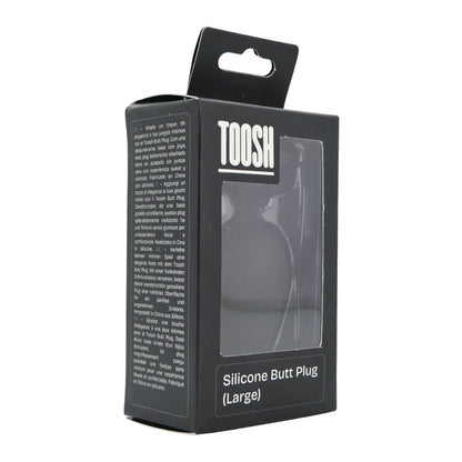 Toosh Black Silicone Butt Plug Large