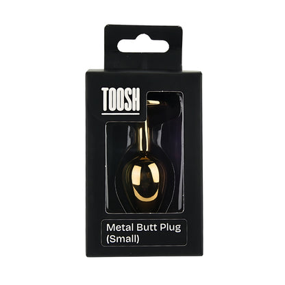 Toosh Gold Metal Butt Plug Small Clear Stone