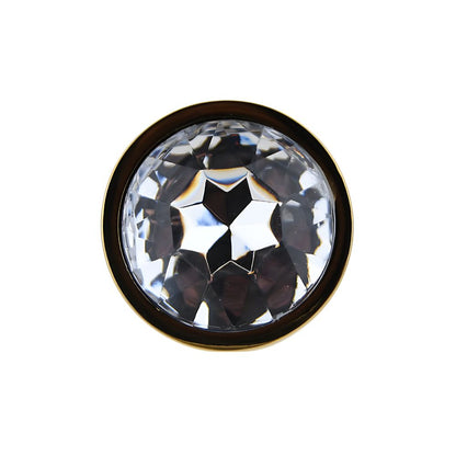 Toosh Gold Metal Butt Plug Small Clear Stone