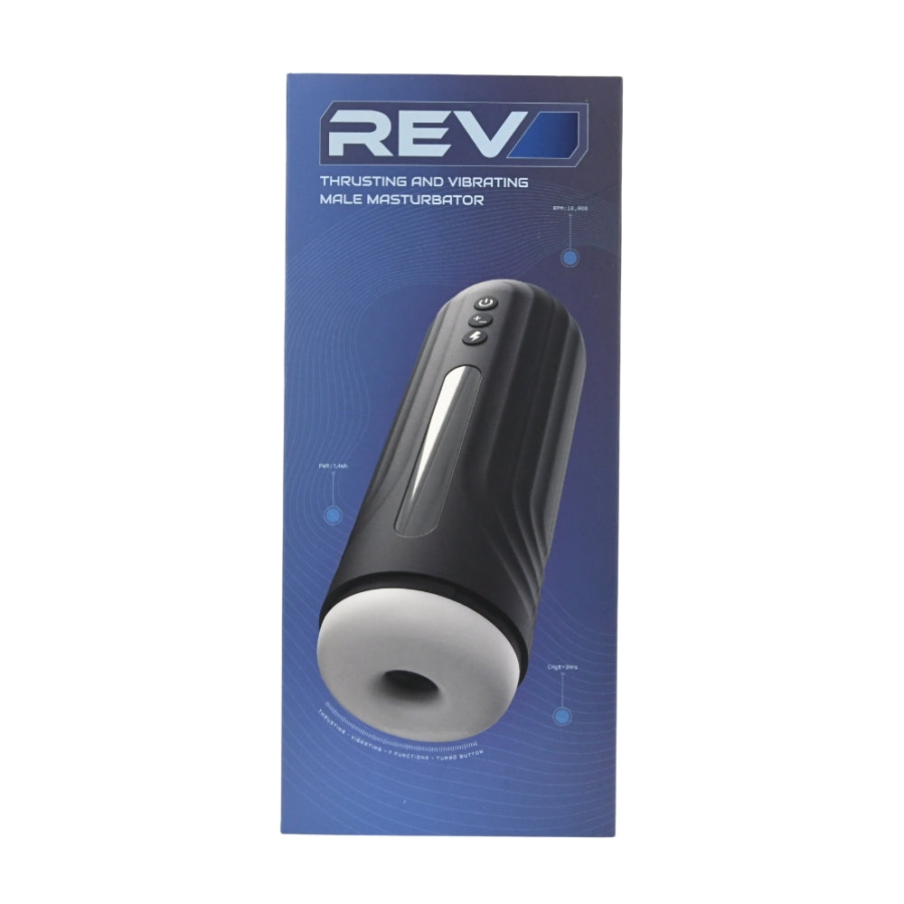 Rev Thrusting and Vibrating Male Masturbator
