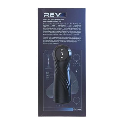 Rev Sucking and Vibrating Male Masturbator