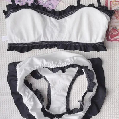 Rear view of lingerie showing back design
