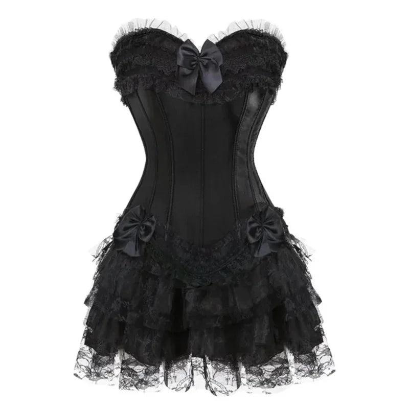 Lingerie set components laid flat
