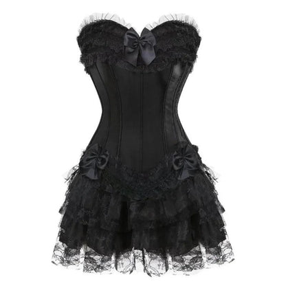 Lingerie set components laid flat