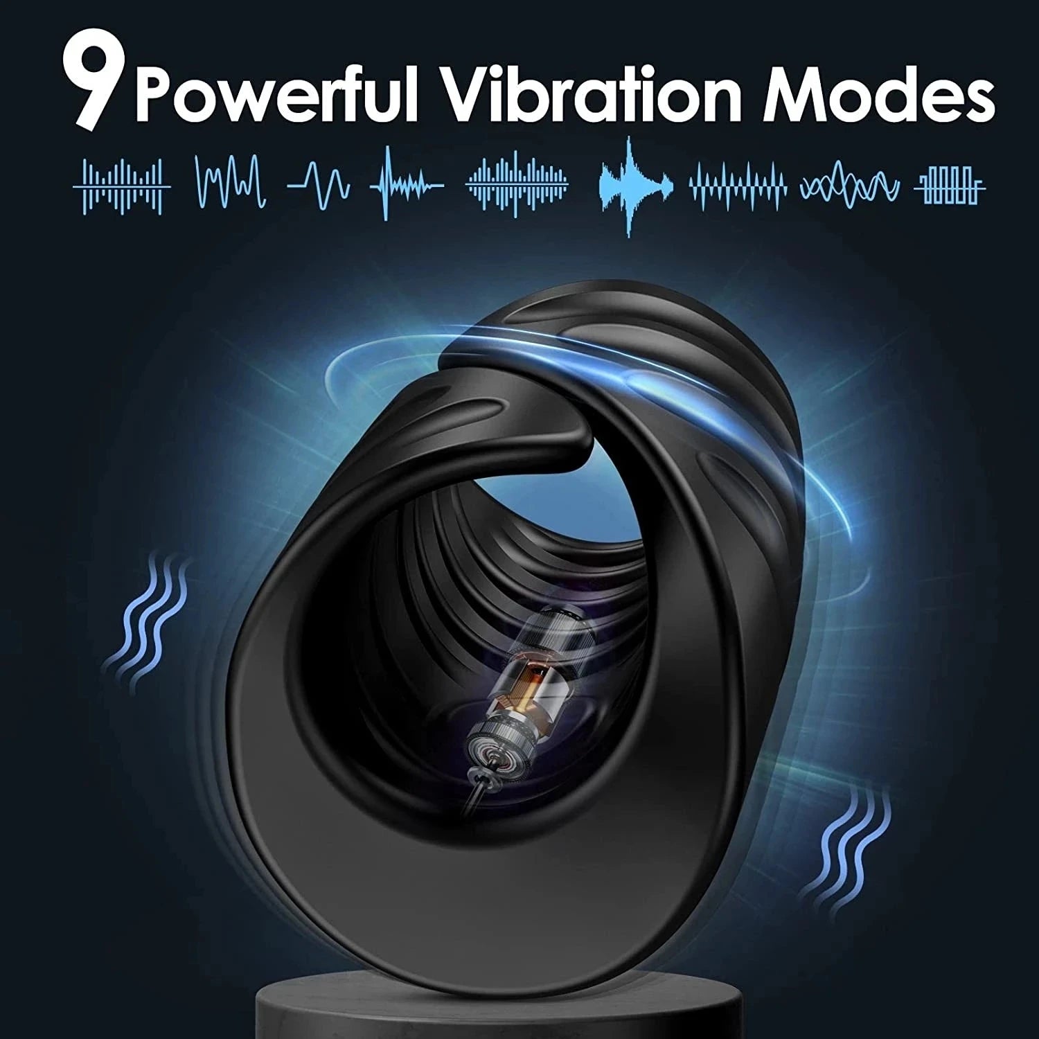 Side profile of vibrator showing shape