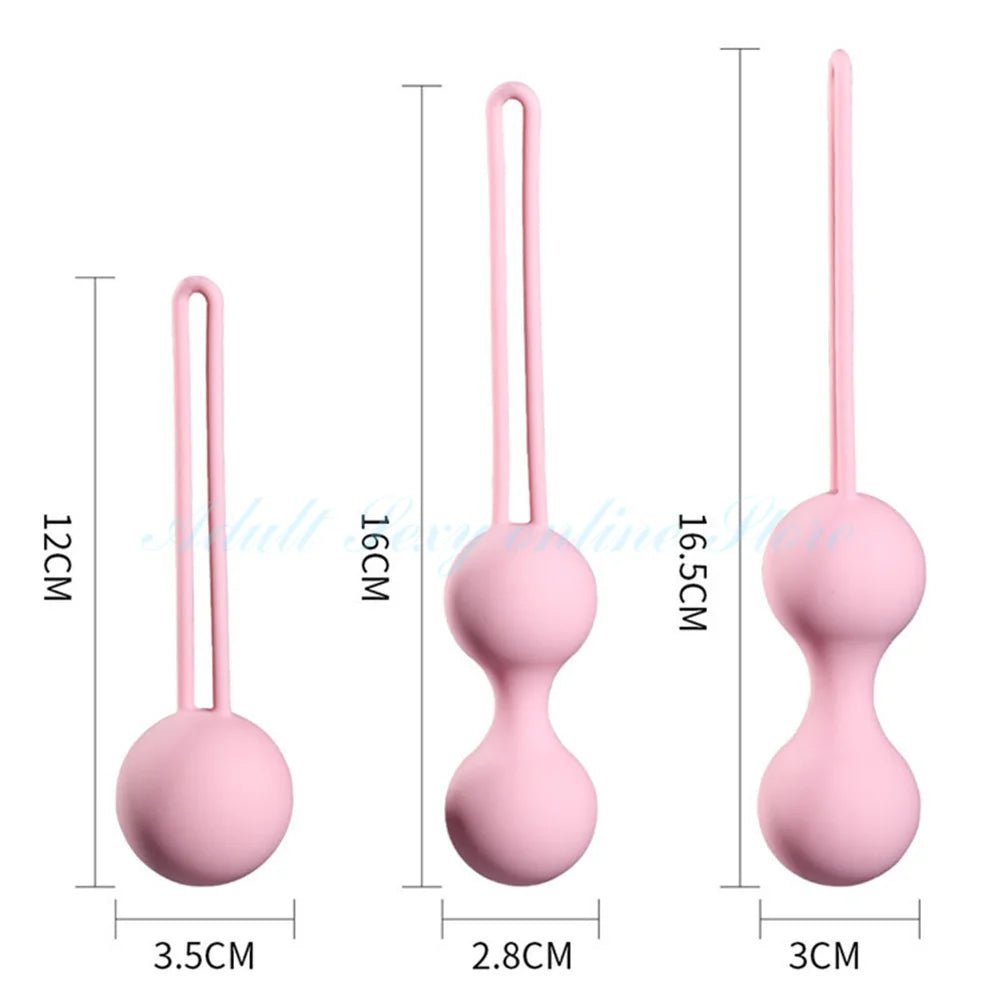 Size comparison of kegel exercise device