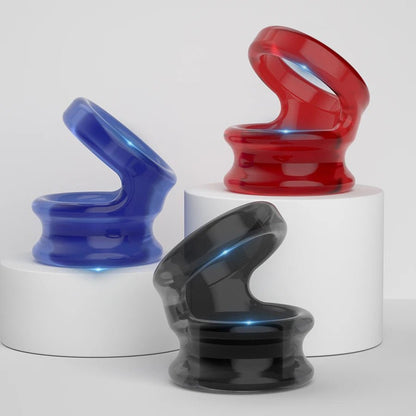 Close-up of silicone or metal ring material