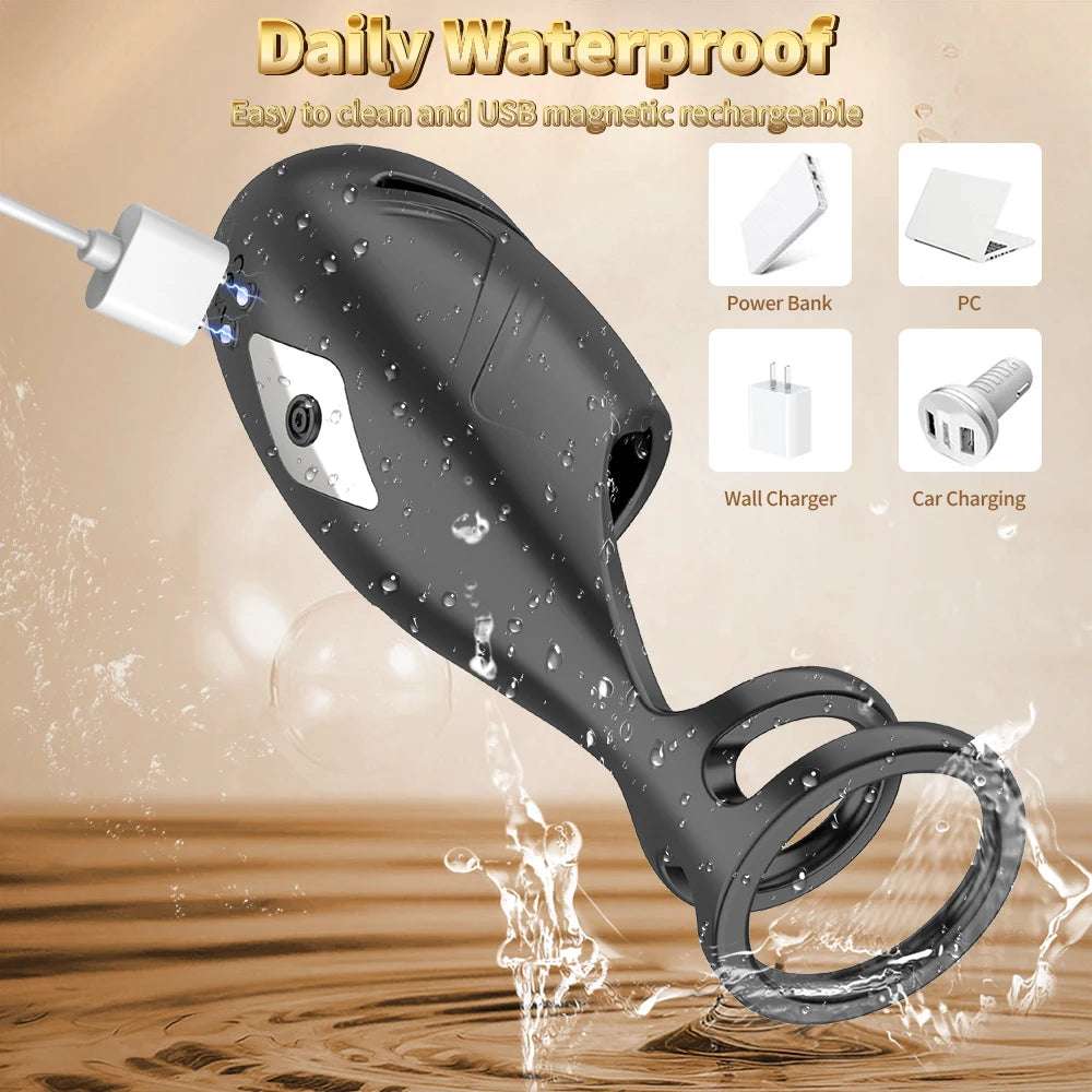 APP Male pleasureor intimate Training Vibrator adult toy for Men with 10 Vibration Modes intimate ring Glans Stimulator,Adult adult toys