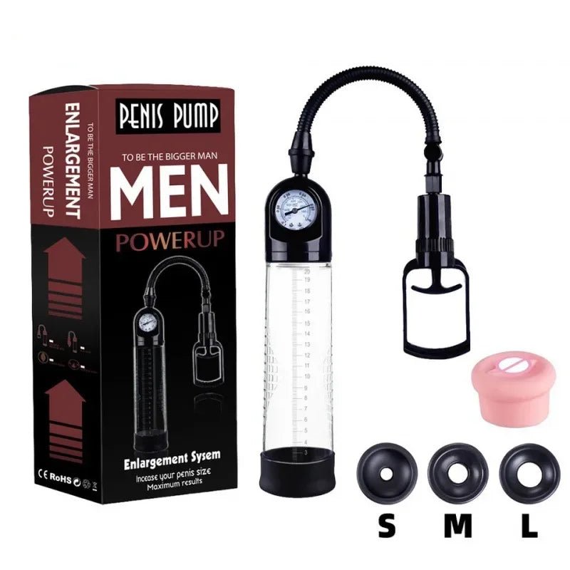 Pressure gauge on vacuum pump device