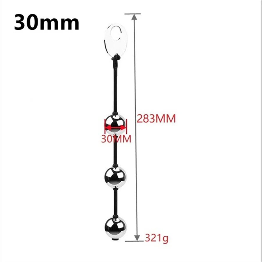 Multiple kegel ball sizes displayed together