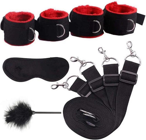 Close-up of material and stitching quality on bondage piece