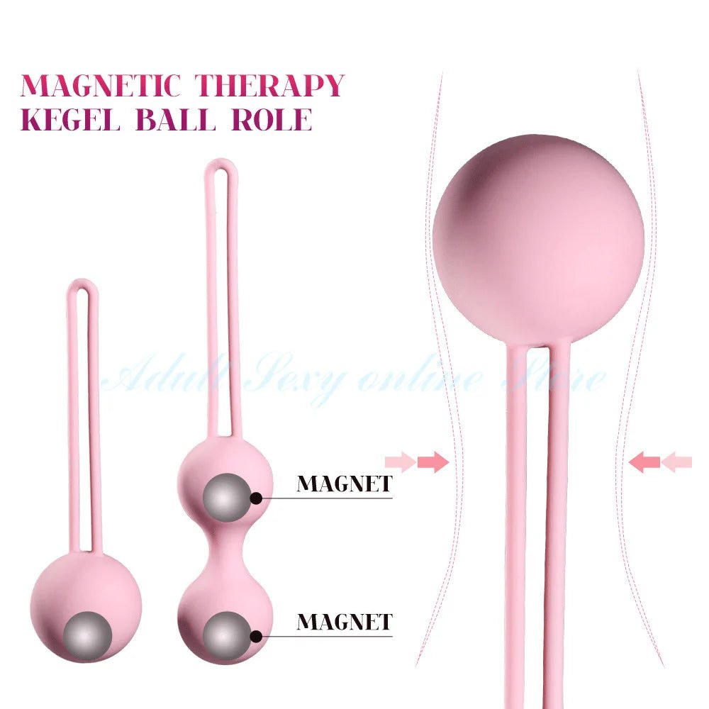 Side profile of kegel trainer showing shape