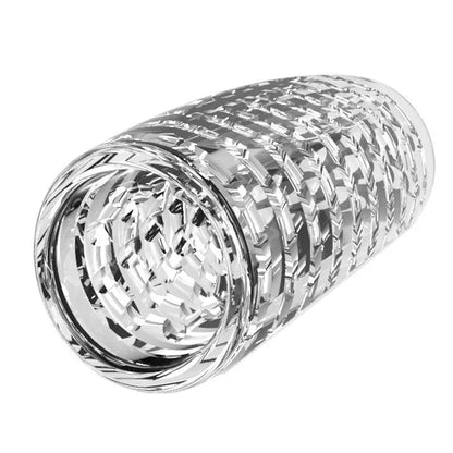 Side profile of male artificial exercise long-lasting pleasure toy screw showing shape and proportions
