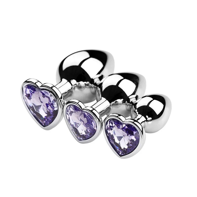 Stainless Steel adult plug | Crystal adult plug