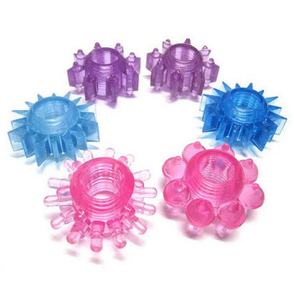 Detail shot of base or attachment on 1pc silicone delay aid for erection enhancement toys