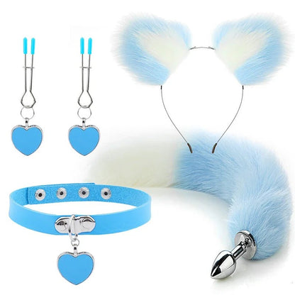 Colour variant spread for fox tail and ear set