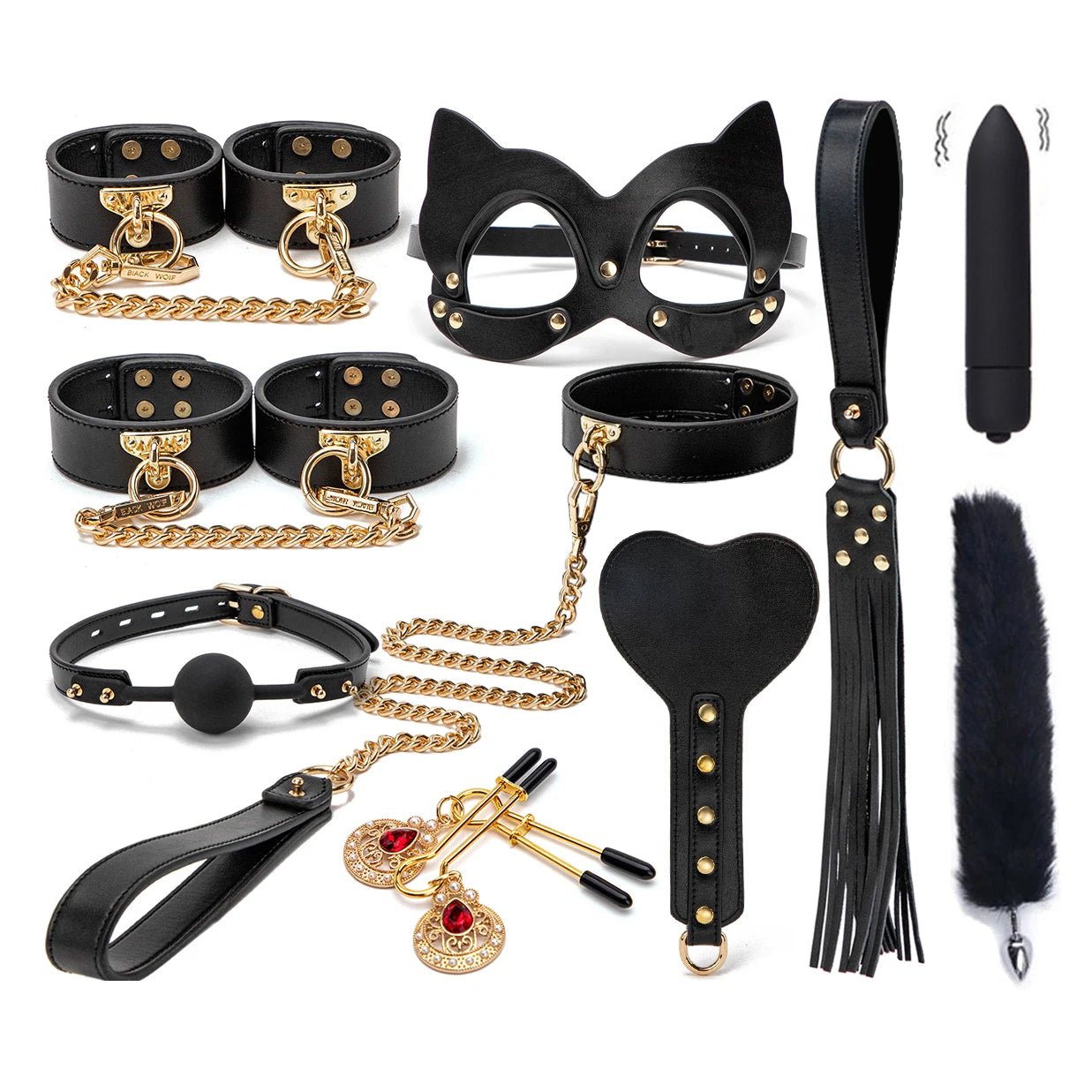Bondage accessory   product overview on neutral background