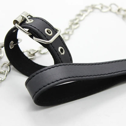 Close-up of material and stitching quality on bondage piece