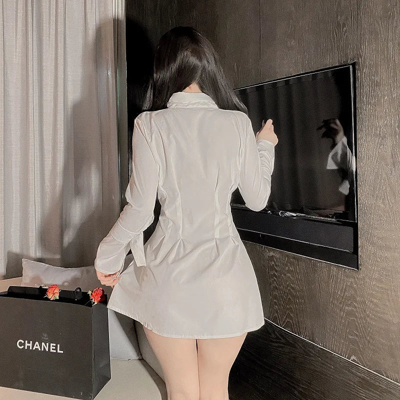 Rear view of lingerie showing back design