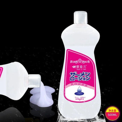 Lubricant bottle with cap detail