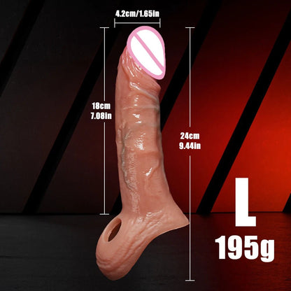 Vibrating attachment or ring on sleeve