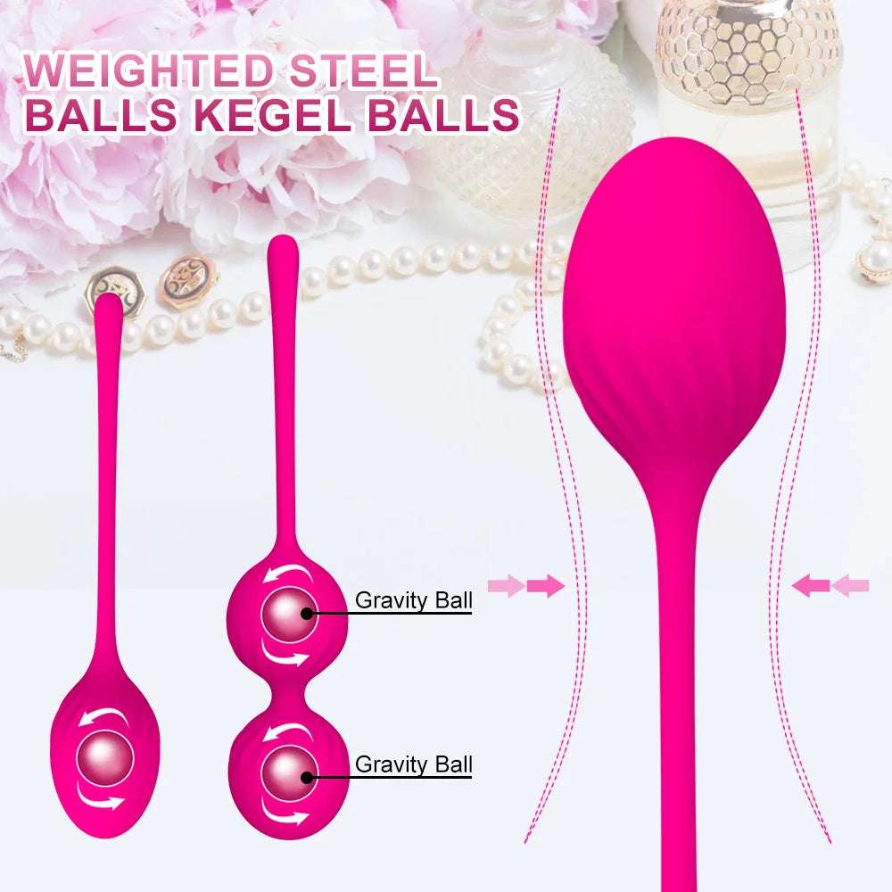 Safe Silicone Smart intimatel Ball Vibrator Kegel Balls Ben Wa Ball intimate Tighten Exercise Machine adult toys for Women Geisha Ball