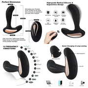 Remote-Controlled Rotating Tail Butt Plug