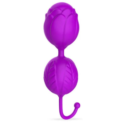 Kegel trainer showing attachment cord or retrieval string