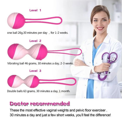 Side profile of kegel trainer showing shape