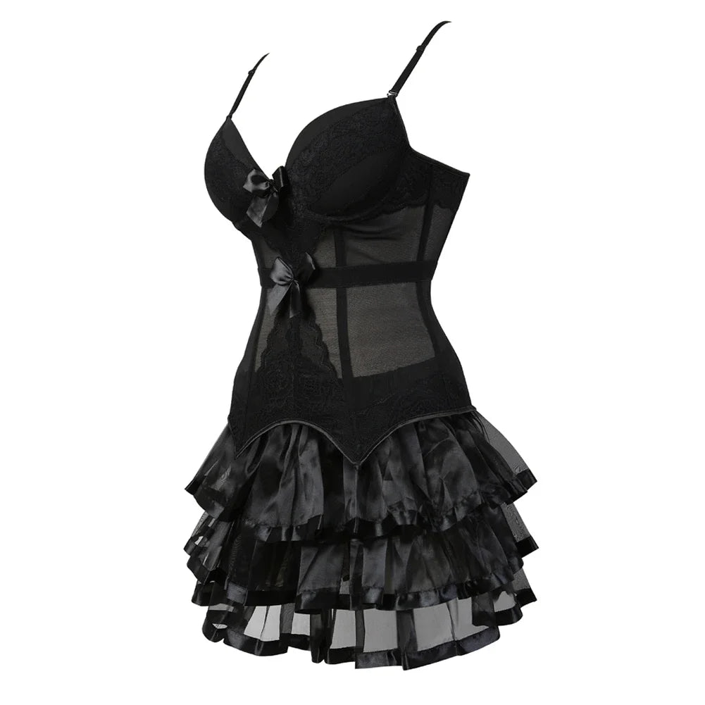 Rear view of lingerie showing back design