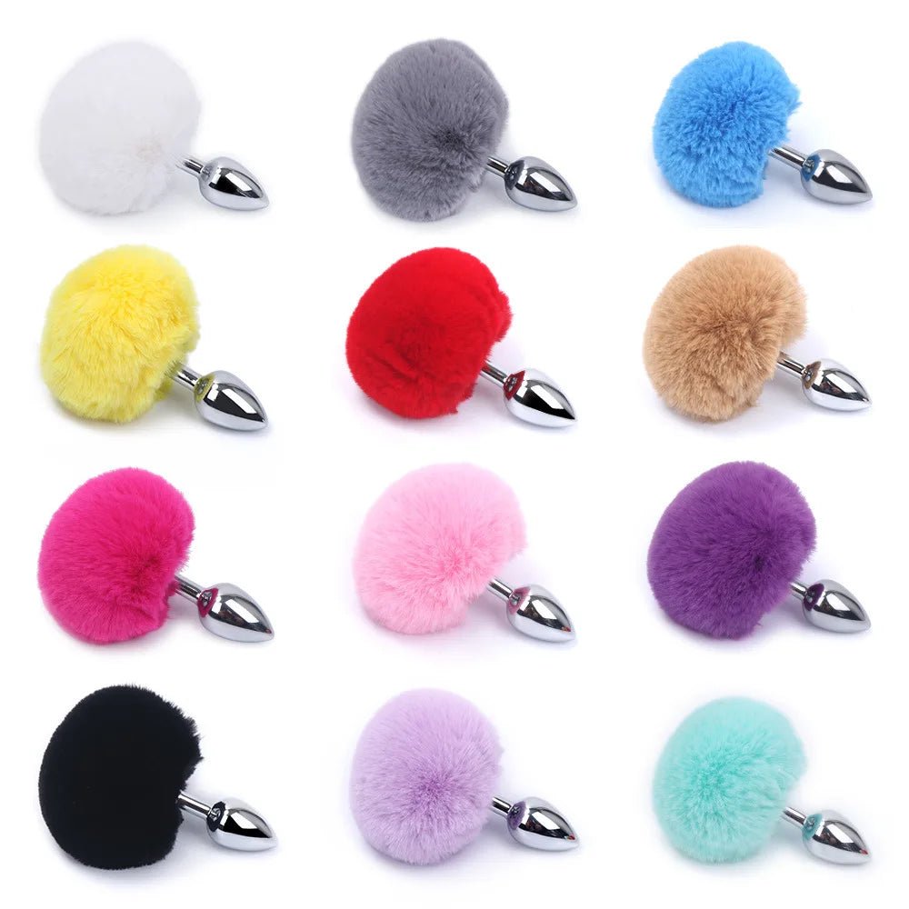 Size reference for rabbit tail metal plug