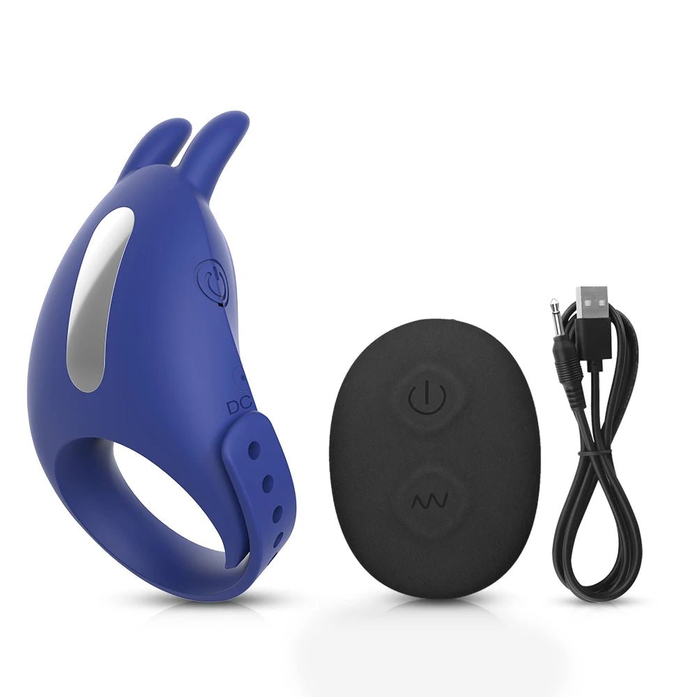 Charging port detail on vibrating ring