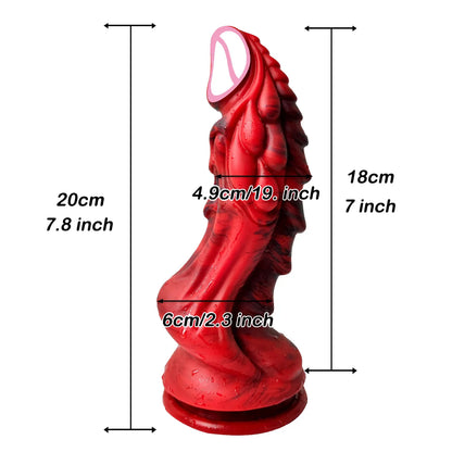 Packaging for dragon-design silicone adult toy