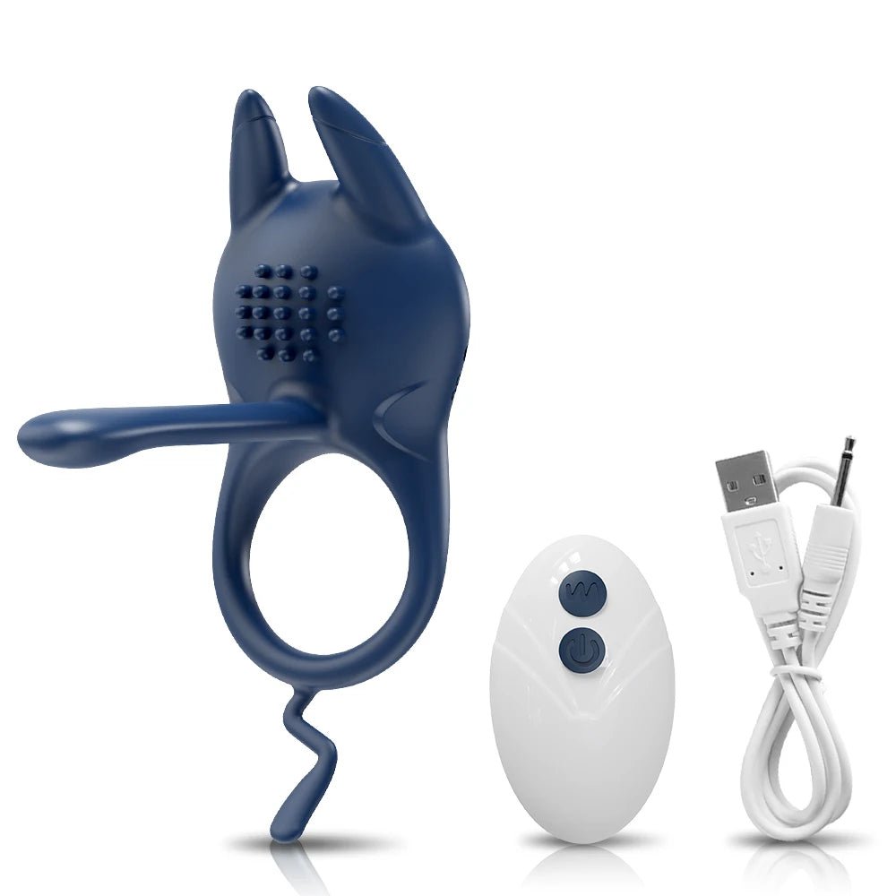 Ring with vibrator attachment detail