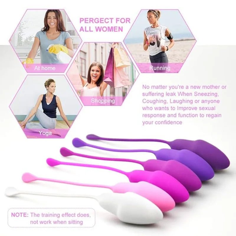 Side profile of kegel trainer showing shape