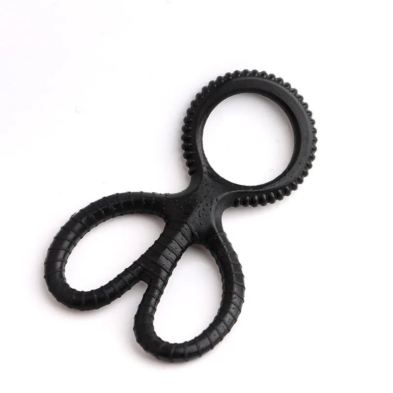 Set of rings displayed together in size order