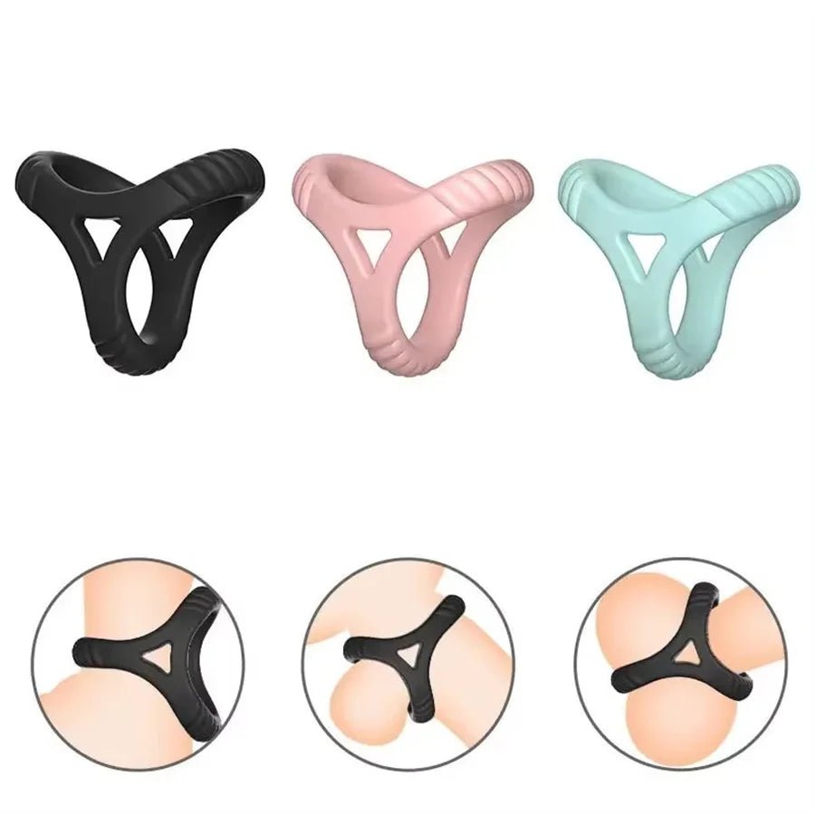 Close-up of silicone or metal ring material