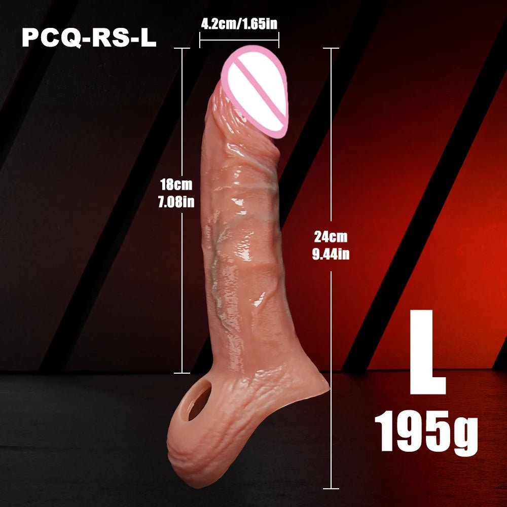Vibrating attachment or ring on sleeve