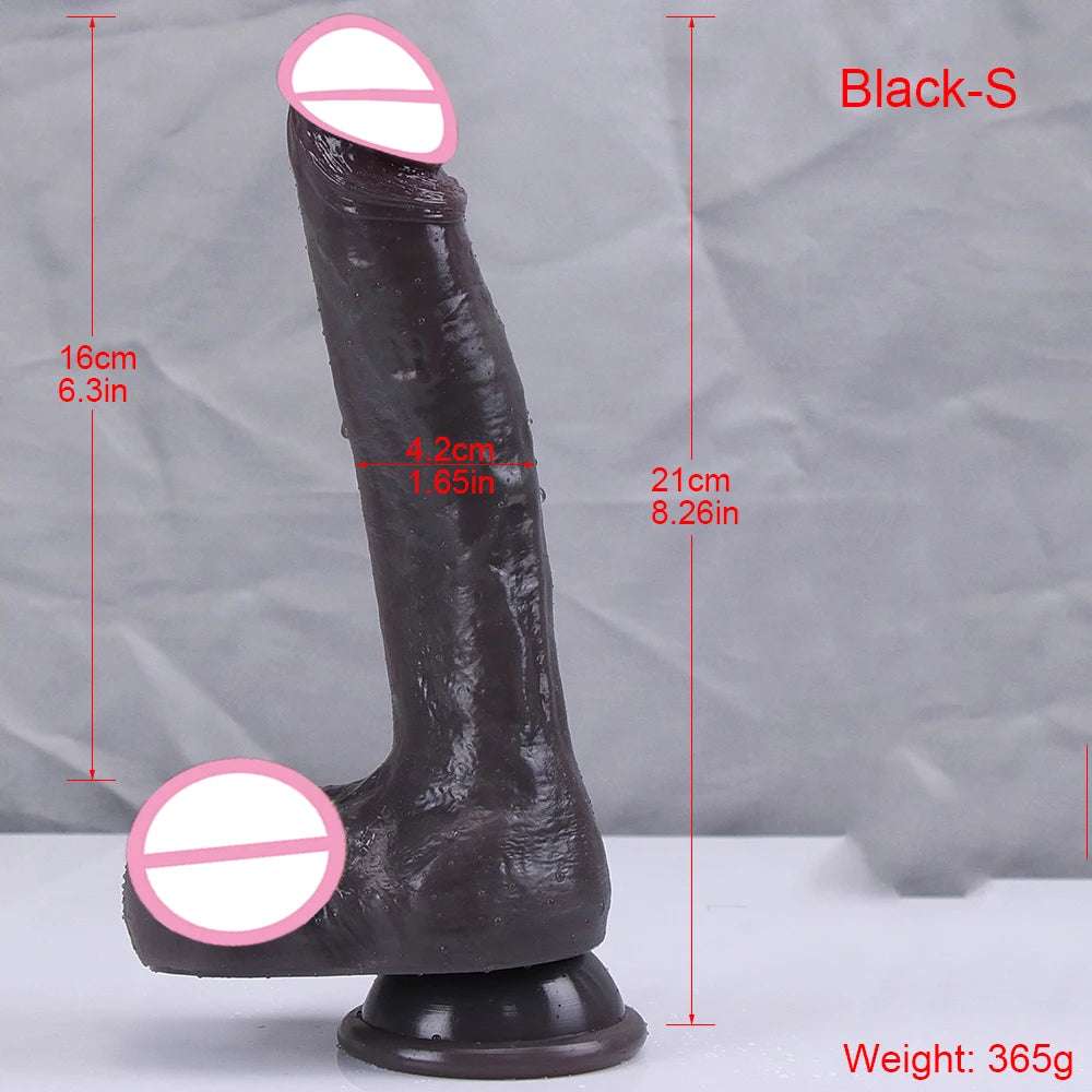 XXL Oversized Realistic Huge Design With Suction C   rear or angled product view